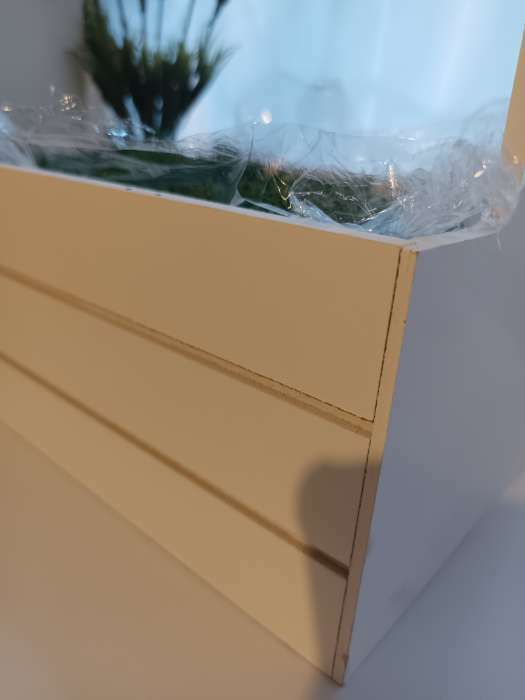 Фотография покупателя товара Кашпо деревянное 25,5×16,5×17,5 см "Мария", ручки боковые, МДФ, оливка - Фото 3