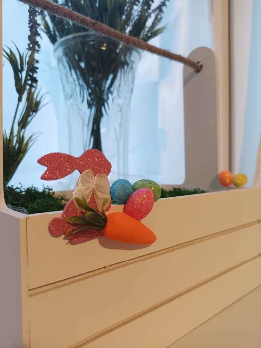 Фотография покупателя товара Набор декора «Заяц, морковка, яйца» - Фото 1
