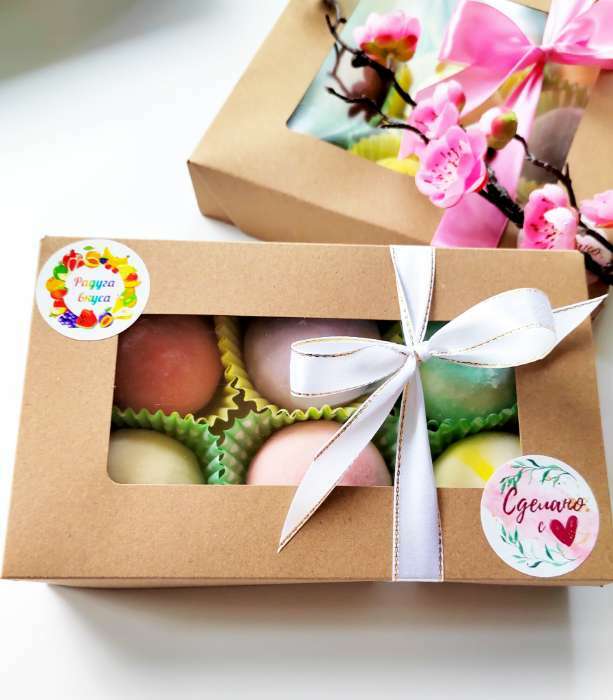 Фотография покупателя товара Контейнер на вынос, с окном, крафт, 20×12×4 см - Фото 5