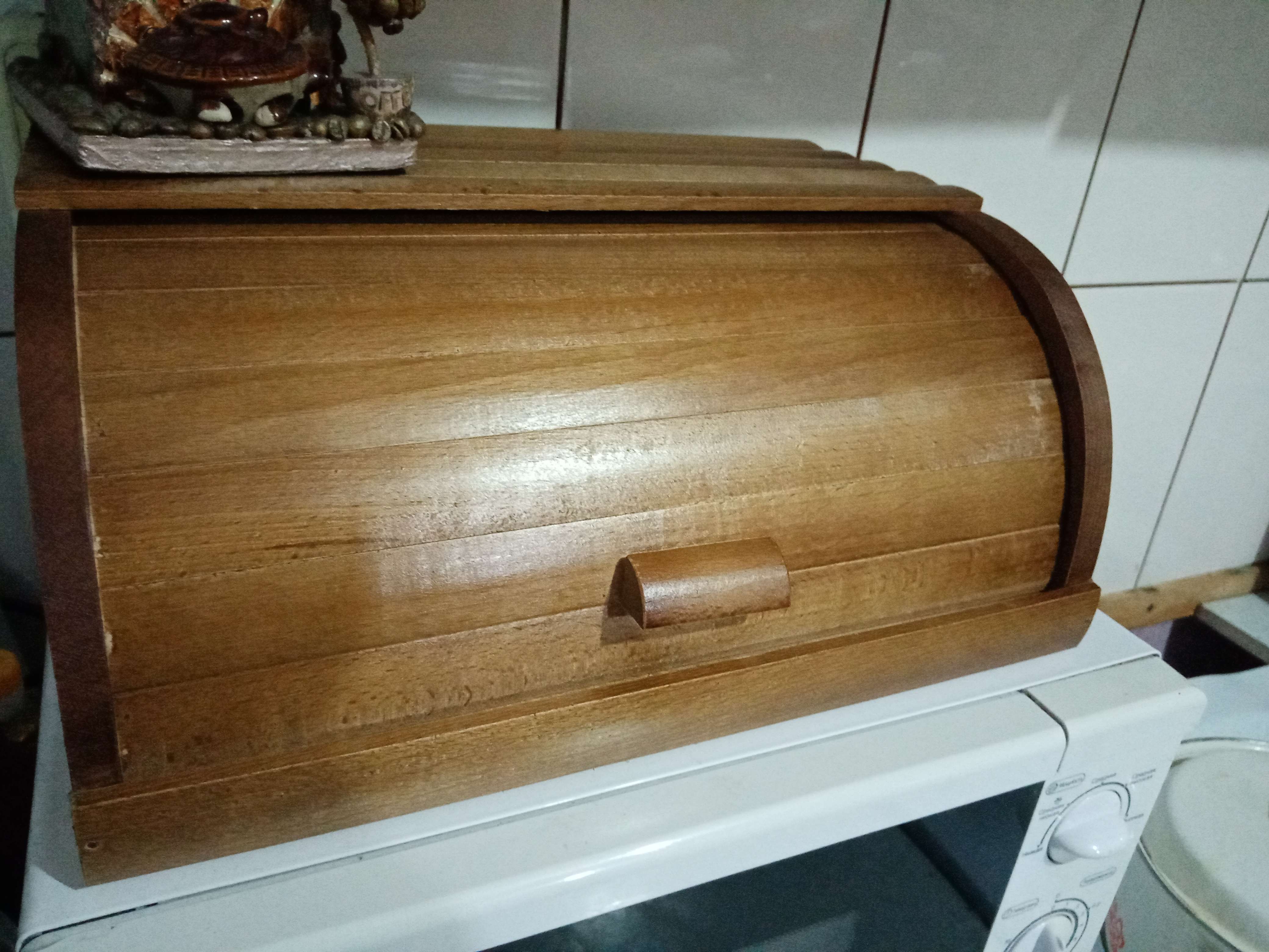 Фотография покупателя товара Хлебница деревянная "Славянская", 37 см, массив бука - Фото 6