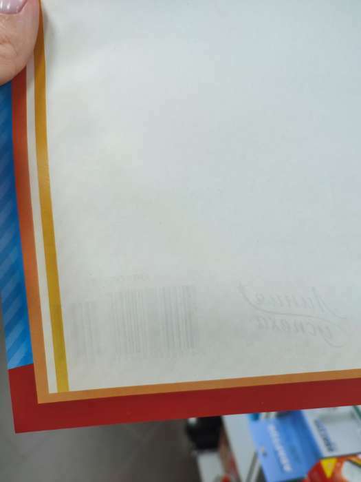 Фотография покупателя товара Благодарственное письмо "Универсальное" синяя рамка, бумага, А4 - Фото 1
