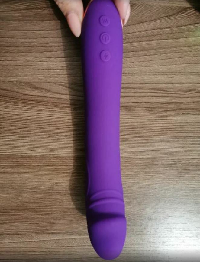 Фотография покупателя товара Вибратор со стимуляцией точки G, 22 х3,8 х3,1 см, фиолетовый