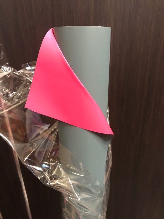 Фотография покупателя товара Корейская пленка для цветов перламутровая, двусторонняя, нежно-сиреневый-винный, 0,5 х 10 м - Фото 7