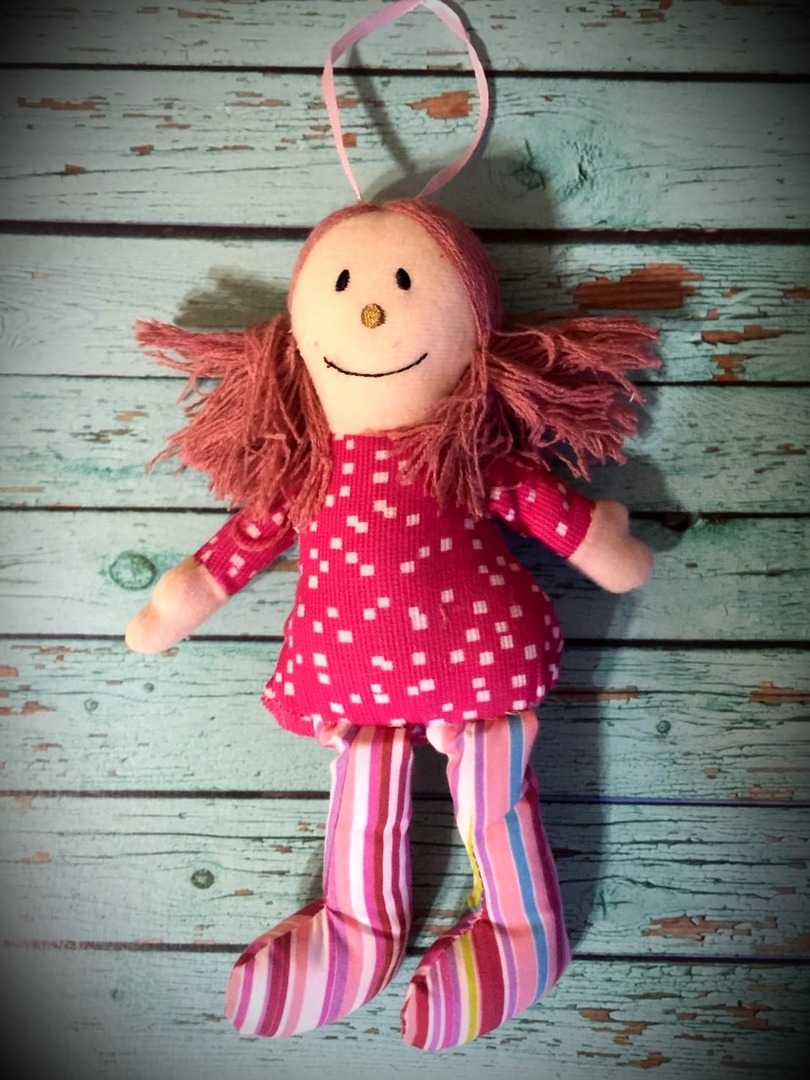 Фотография покупателя товара Подвеска «Девчуля», кукла, цвета МИКС - Фото 1