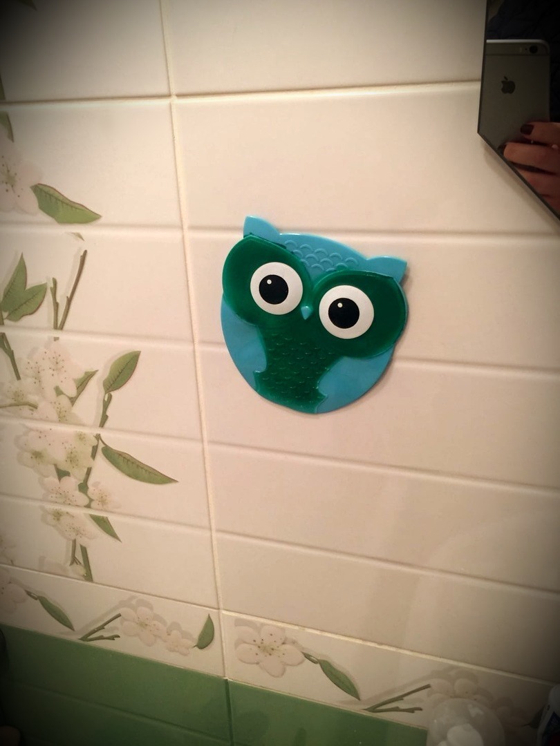 Фотография покупателя товара Мини-коврик для ванны Доляна «Совушка», 11×11,5 см, цвет МИКС - Фото 9