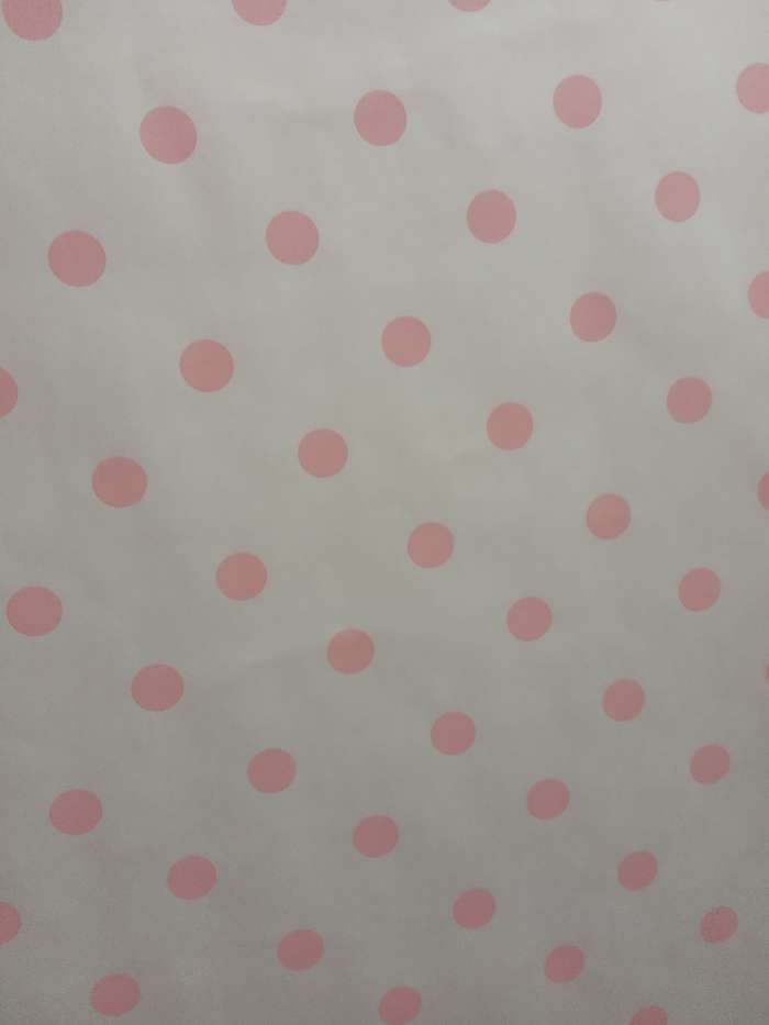 Фотография покупателя товара Бумага упаковочная крафт "Розовый горох", 0,55 х 10 м, 70 г/м²