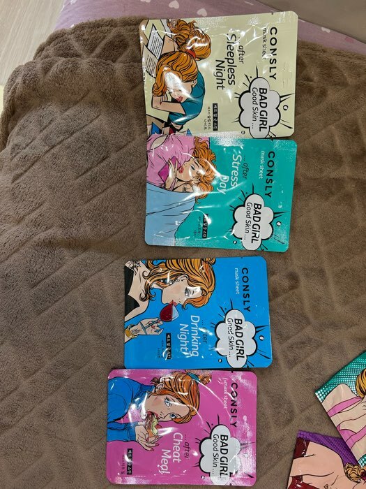 Фотография покупателя товара Тканевая маска для детоксикации кожи лица Consly «После читмила», 23 мл - Фото 3