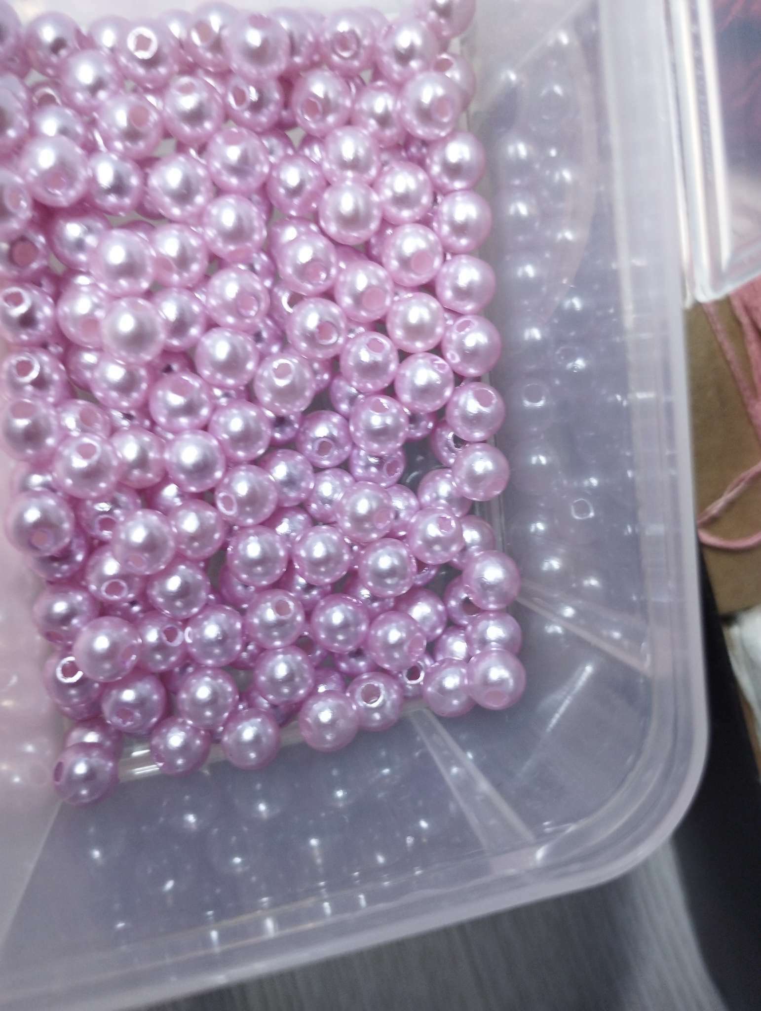 Фотография покупателя товара Бусины для творчества пластик "Розовый для Барби" набор 200 шт  d=0,6 см МИКС - Фото 2