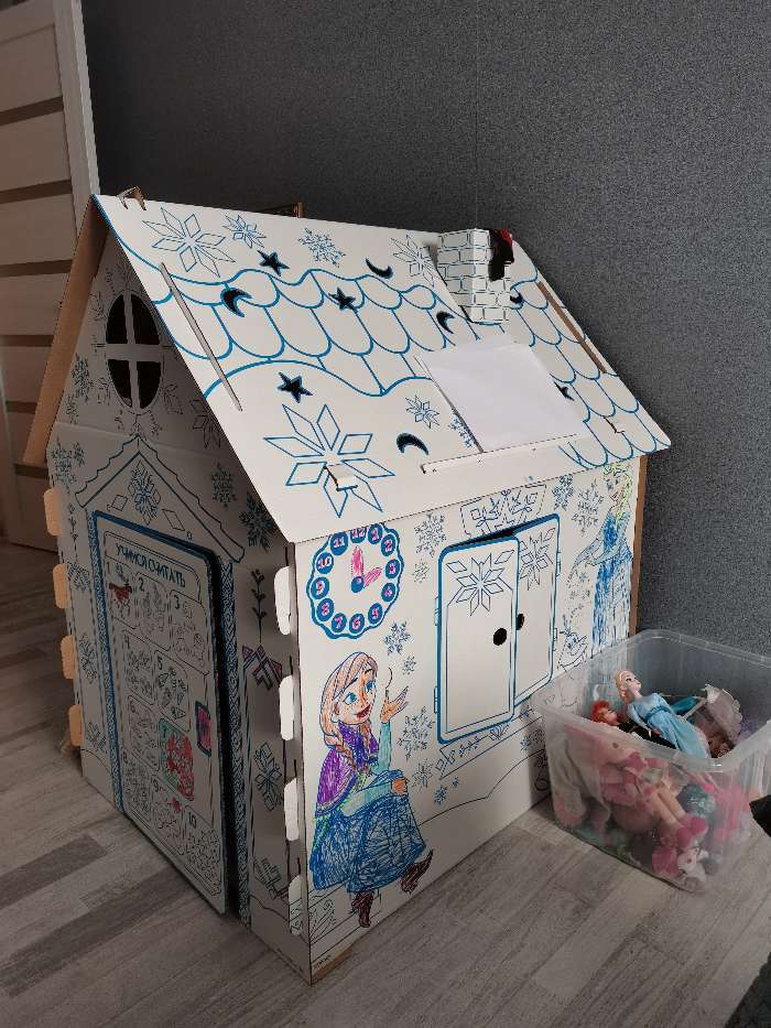 Фотография покупателя товара Дом-раскраска «Холодное сердце», набор для творчества, дом из картона, Дисней