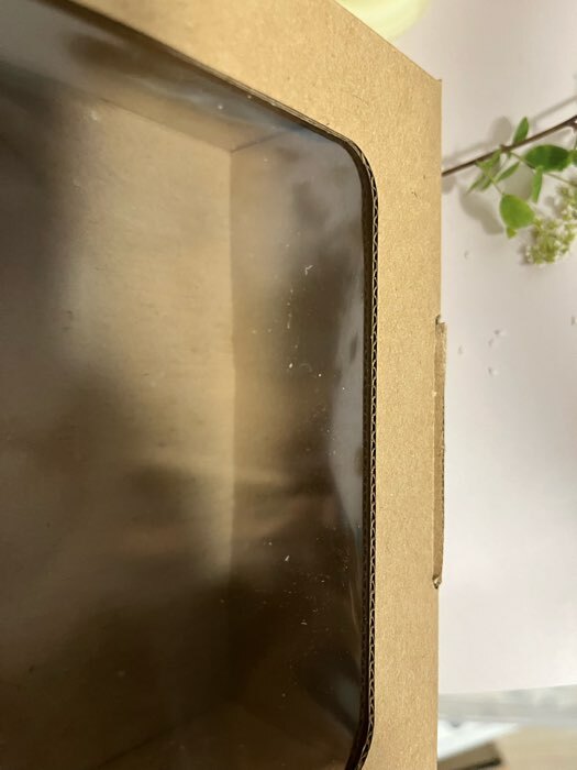 Фотография покупателя товара Коробка самосборная, с окном, крафт, бурая, 16 х 16 х 6 см