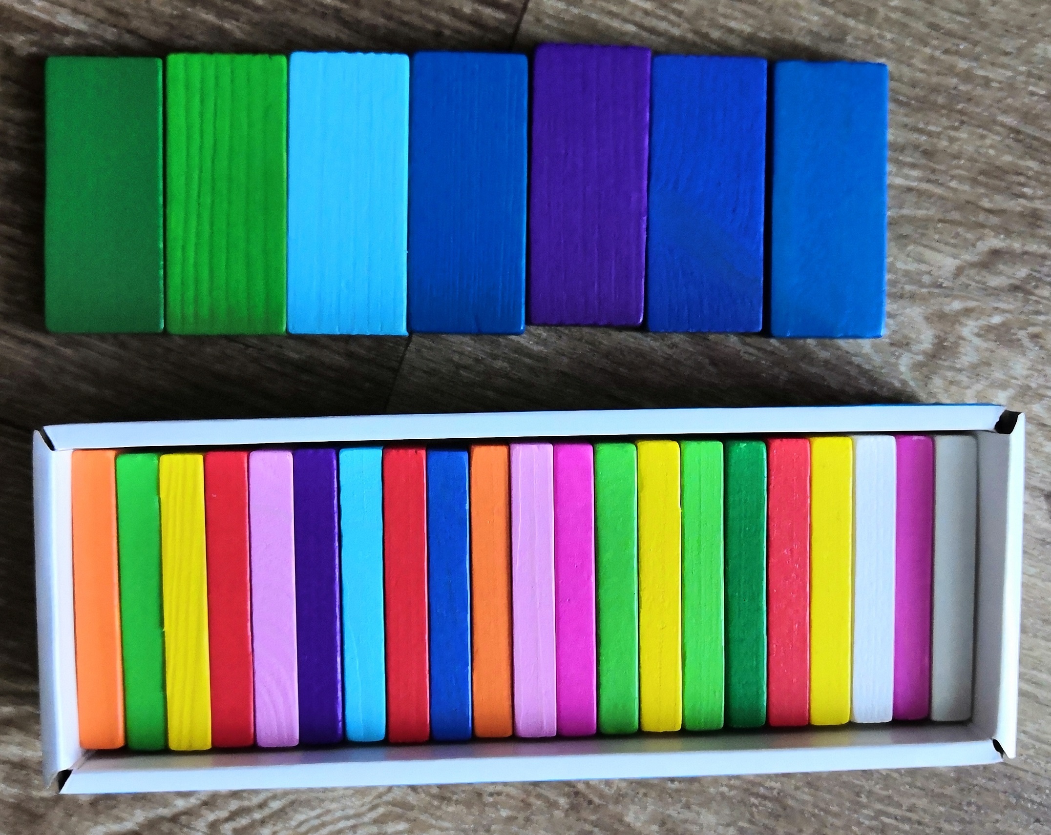 Фотография покупателя товара Плашки цветные, 28 элементов - Фото 1