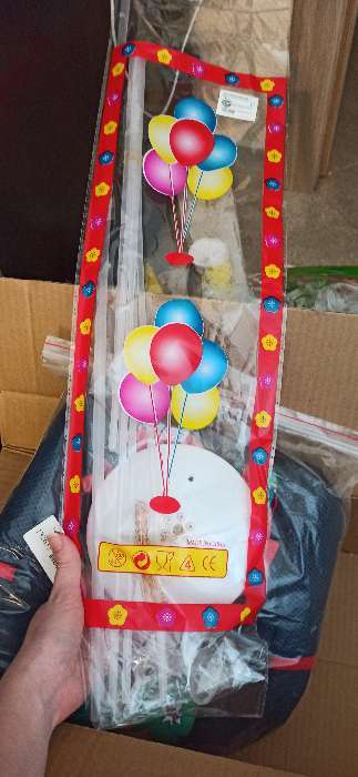 Фотография покупателя товара Стойка для воздушных шаров на подставке, световая, цвета МИКС - Фото 4