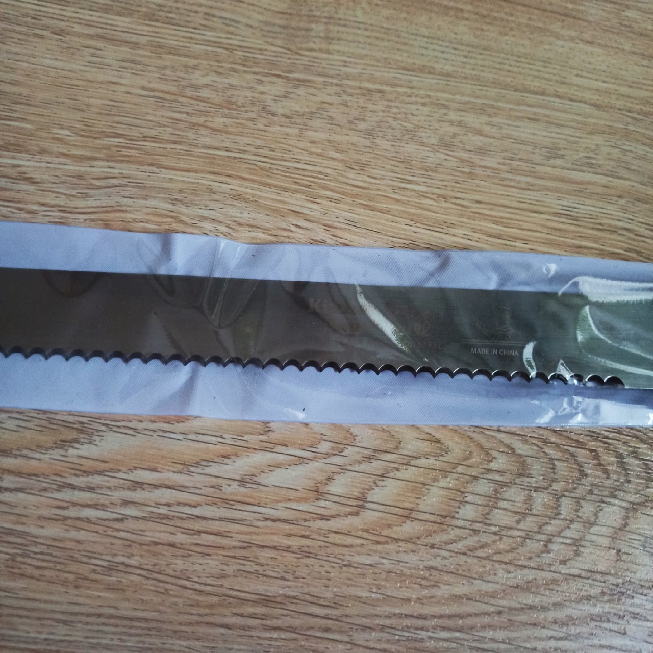 Фотография покупателя товара Нож для бисквита ровный край KONFINETTA, длина лезвия 35 см, деревянная ручка - Фото 9