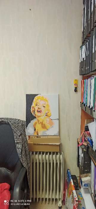 Фотография покупателя товара Картина по номерам «Мэрилин Монро» 40х50 см - Фото 2