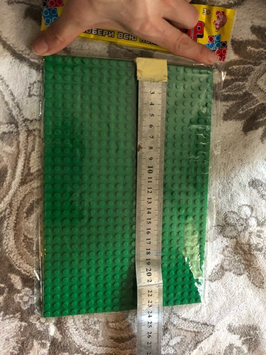 Фотография покупателя товара Пластина-перекрытие для конструктора, 16 х 24 см, цвет зелёный