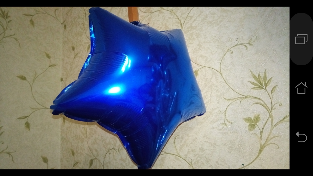Фотография покупателя товара Шар фольгированный 18", звезда, цвет синий - Фото 9