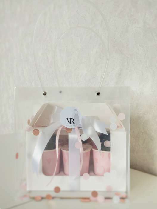 Фотография покупателя товара Пакет подарочный с квадратным дном, прозрачный, 31×30×31 см - Фото 15