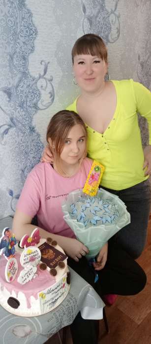 Фотография покупателя товара Пленка для цветов матовая "Фриз", голубая, 57 х 57 см