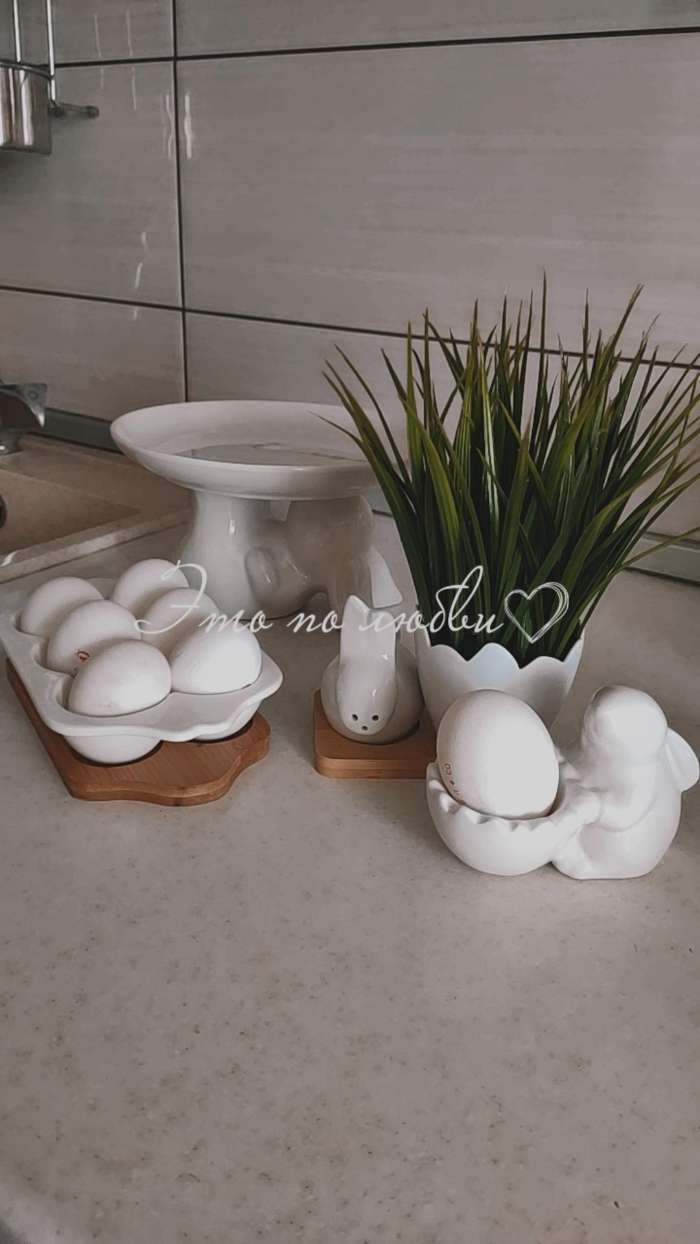 Фотография покупателя товара Подставка фарфоровая для яиц 6 ячеек Bella Tenero, 19,2×11×3,6 см, цвет белый - Фото 10