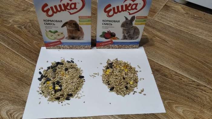 Фотография покупателя товара Кормовая смесь «Ешка» для декоративных кроликов, с фруктами, 450 г
