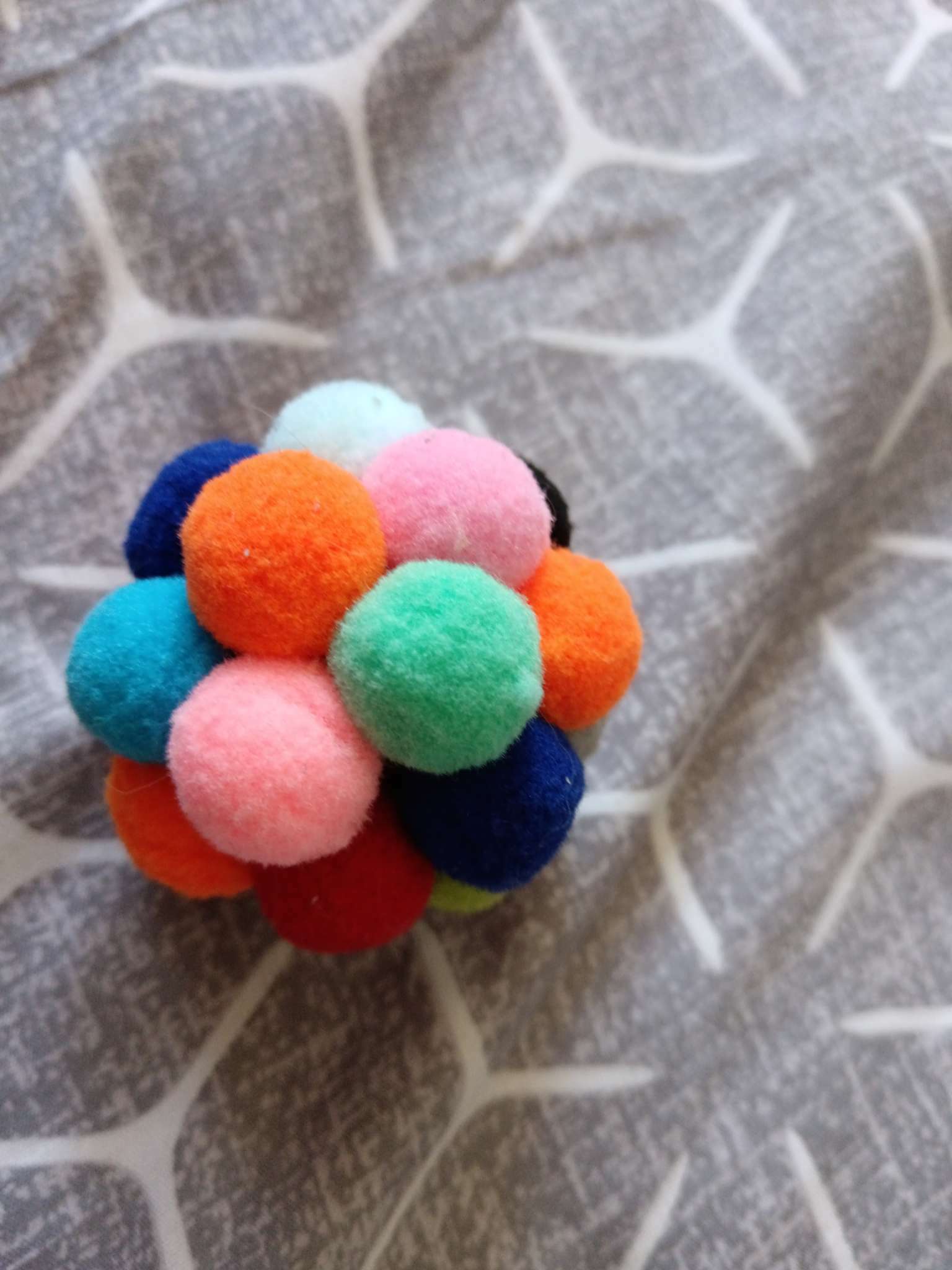 Фотография покупателя товара Мяч плюшевый "Пузырь", 6 см, микс цветов - Фото 1