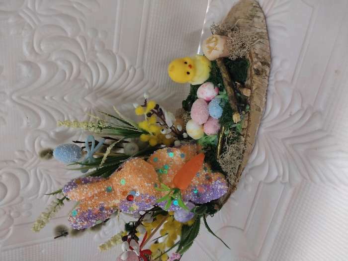 Фотография покупателя товара Набор декора на Пасху, Кролик, морковка, яйцо (7×15 см) - Фото 1