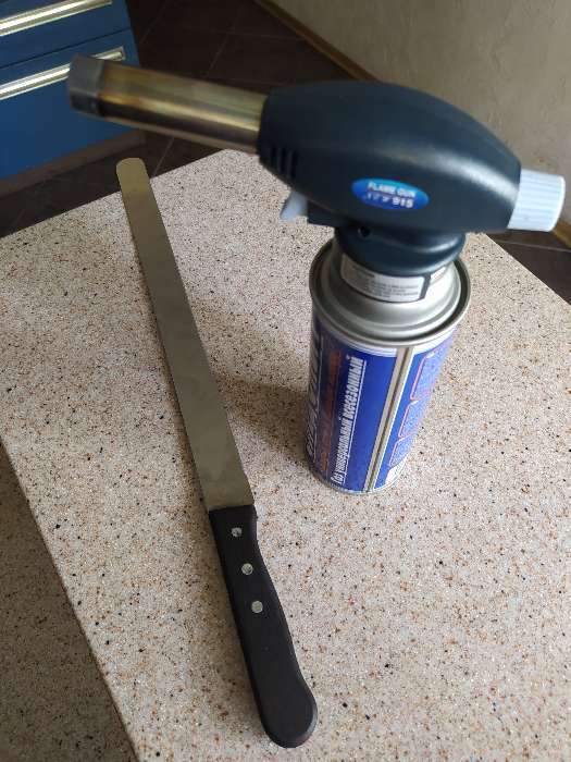 Фотография покупателя товара Нож для бисквита ровный край KONFINETTA, длина лезвия 35 см, деревянная ручка - Фото 3