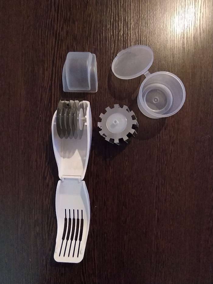 Фотография покупателя товара Тендерайзер-измельчитель-пресс 3 в 1, нержавеющая сталь, цвет белый - Фото 2