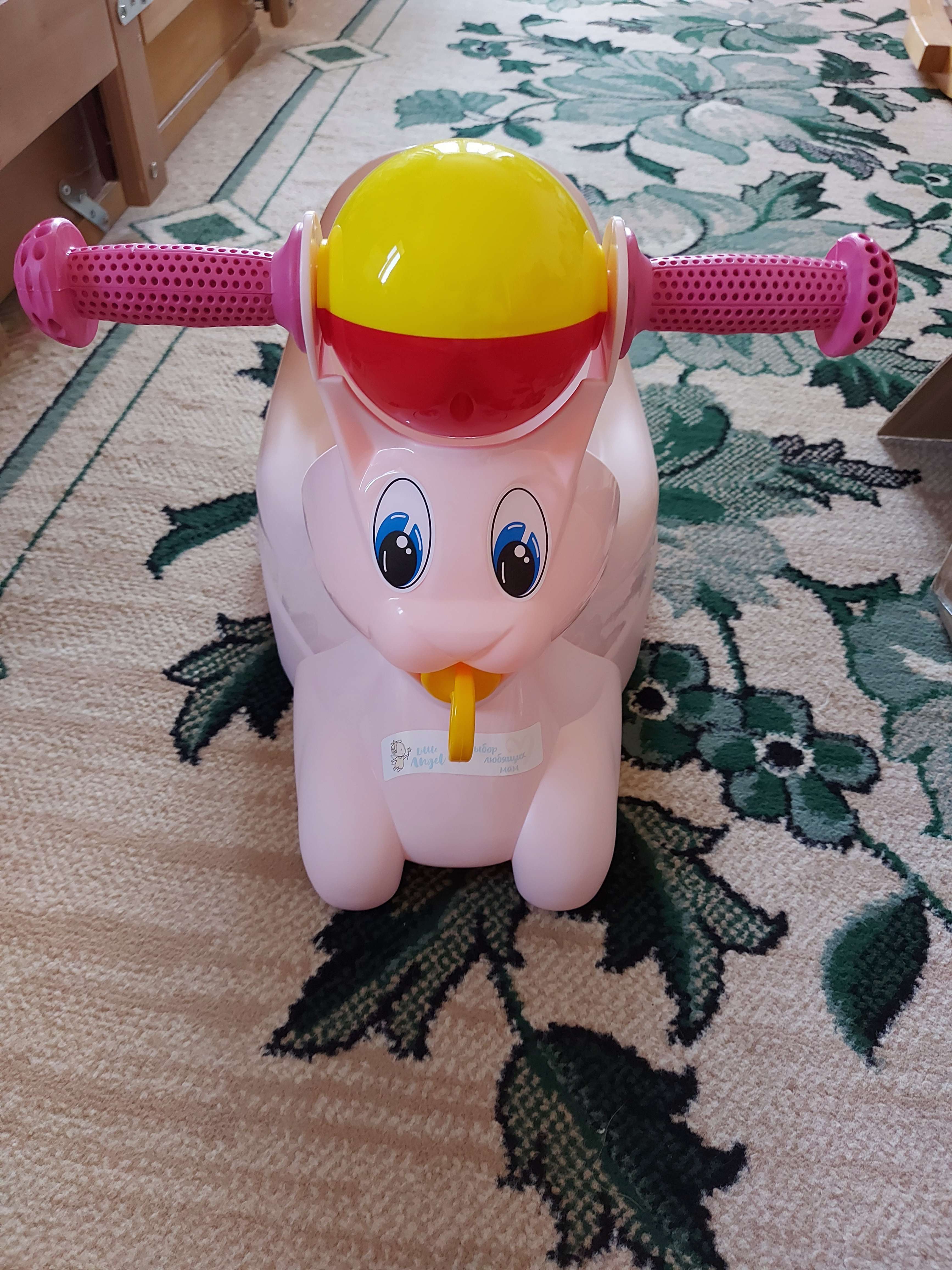 Фотография покупателя товара Горшок-игрушка «Зайчик», цвет розовый - Фото 5