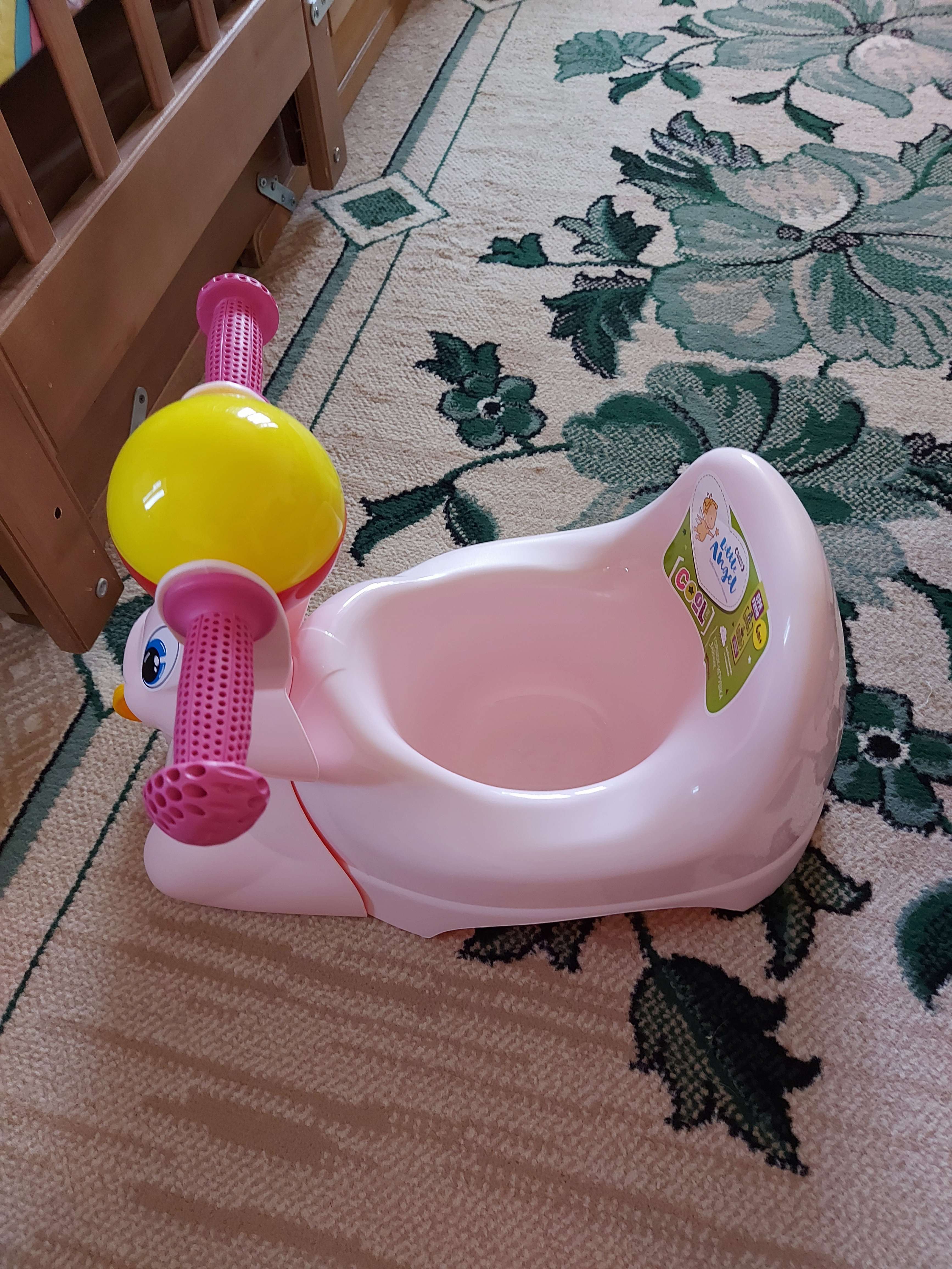 Фотография покупателя товара Горшок-игрушка «Зайчик», цвет розовый - Фото 3