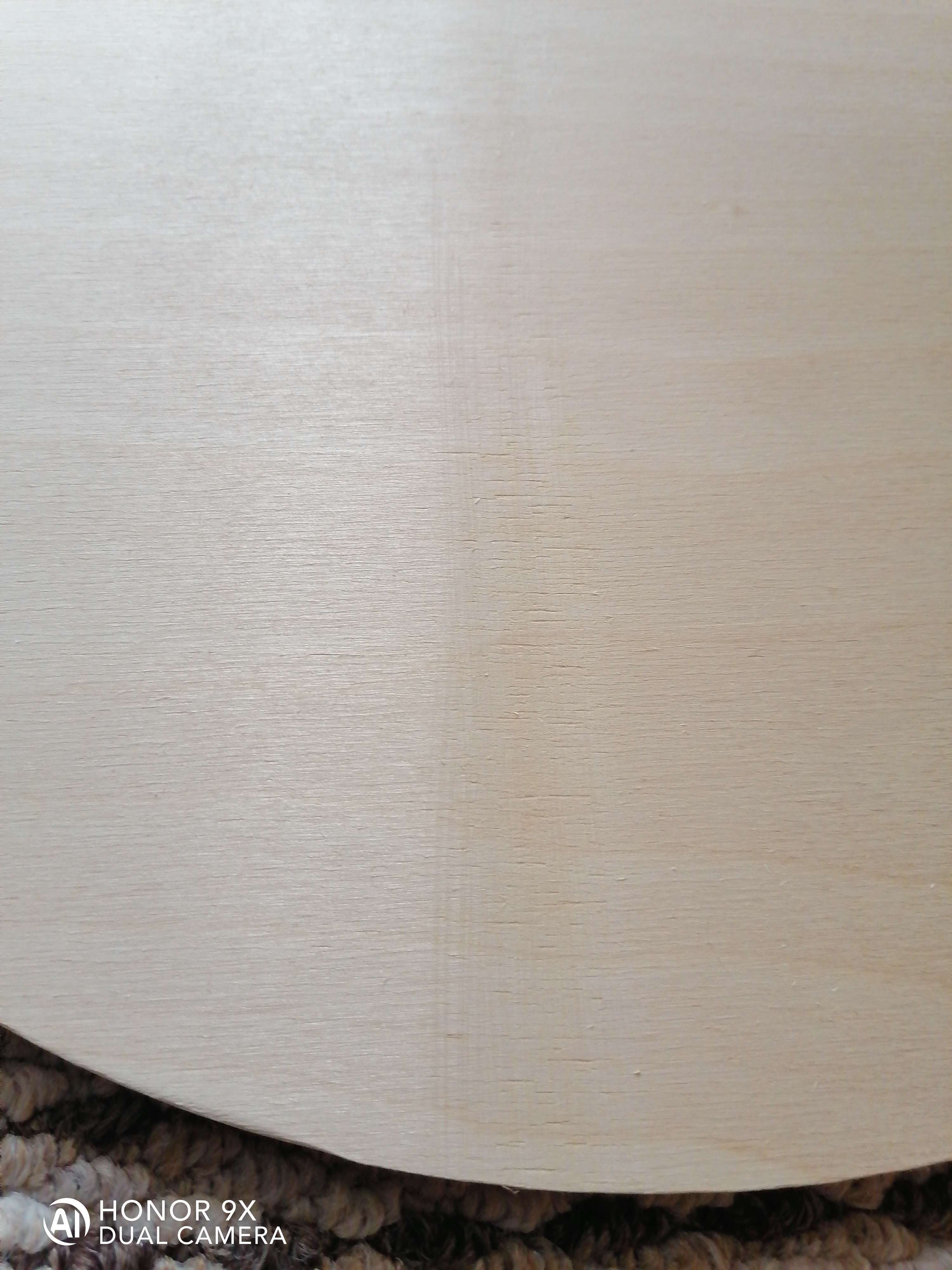 Фотография покупателя товара Доска разделочная и сервировочная деревянная "Круг с ручкой", 37,5×37,5×0,8 см