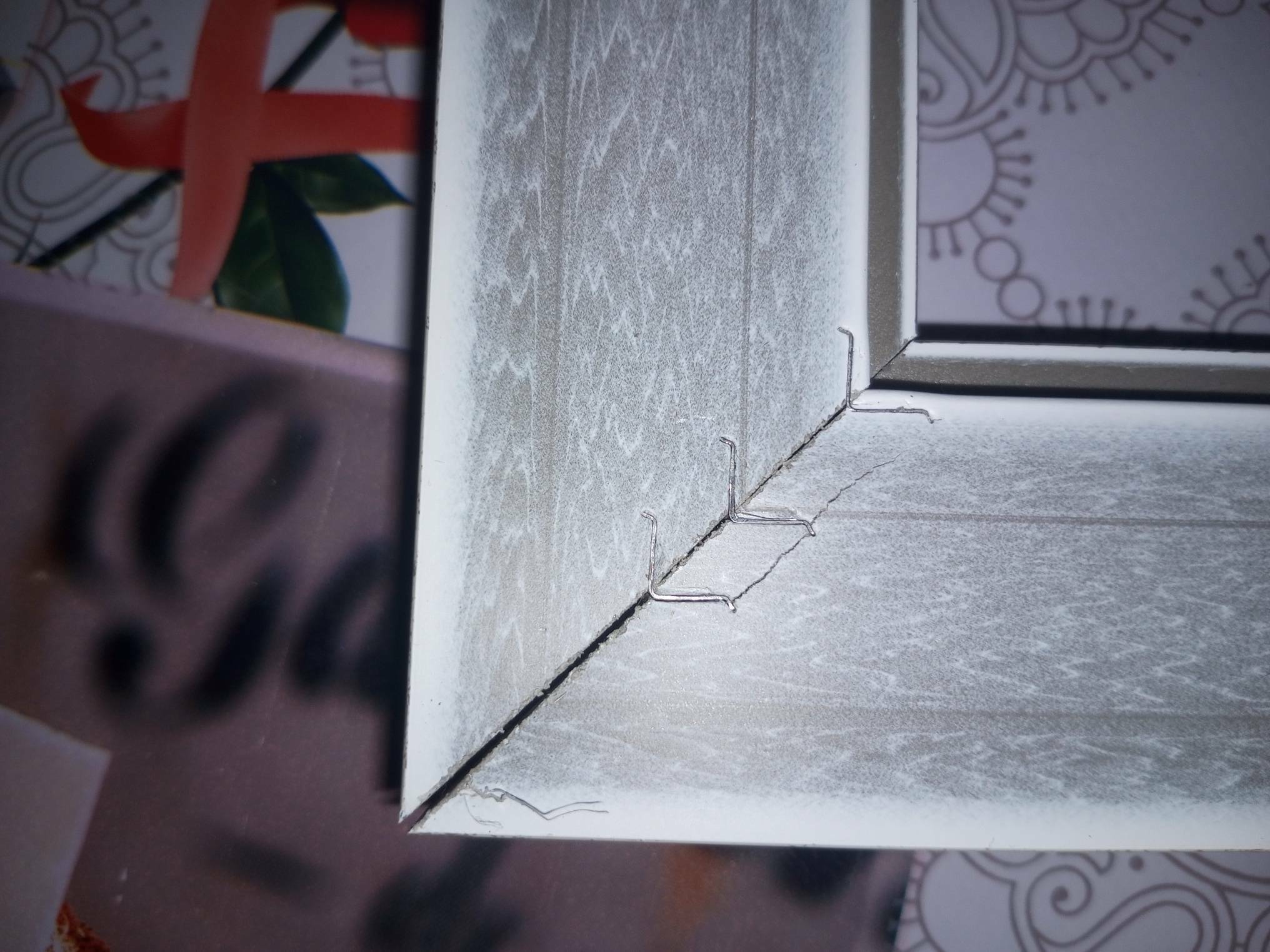 Фотография покупателя товара Рама для картин (зеркал) 30×40×4.4 см, пластиковая, Calligrata 6744, дерево с белой и золотой патиной - Фото 2