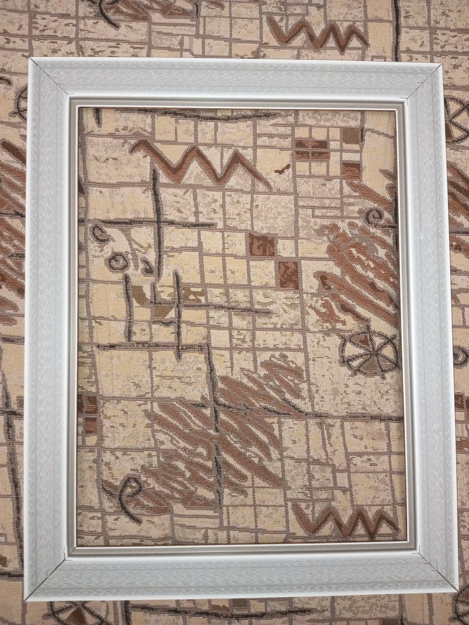 Фотография покупателя товара Рама для картин (зеркал) 30×40×4.4 см, пластиковая, Calligrata 6744, дерево с белой и золотой патиной - Фото 4