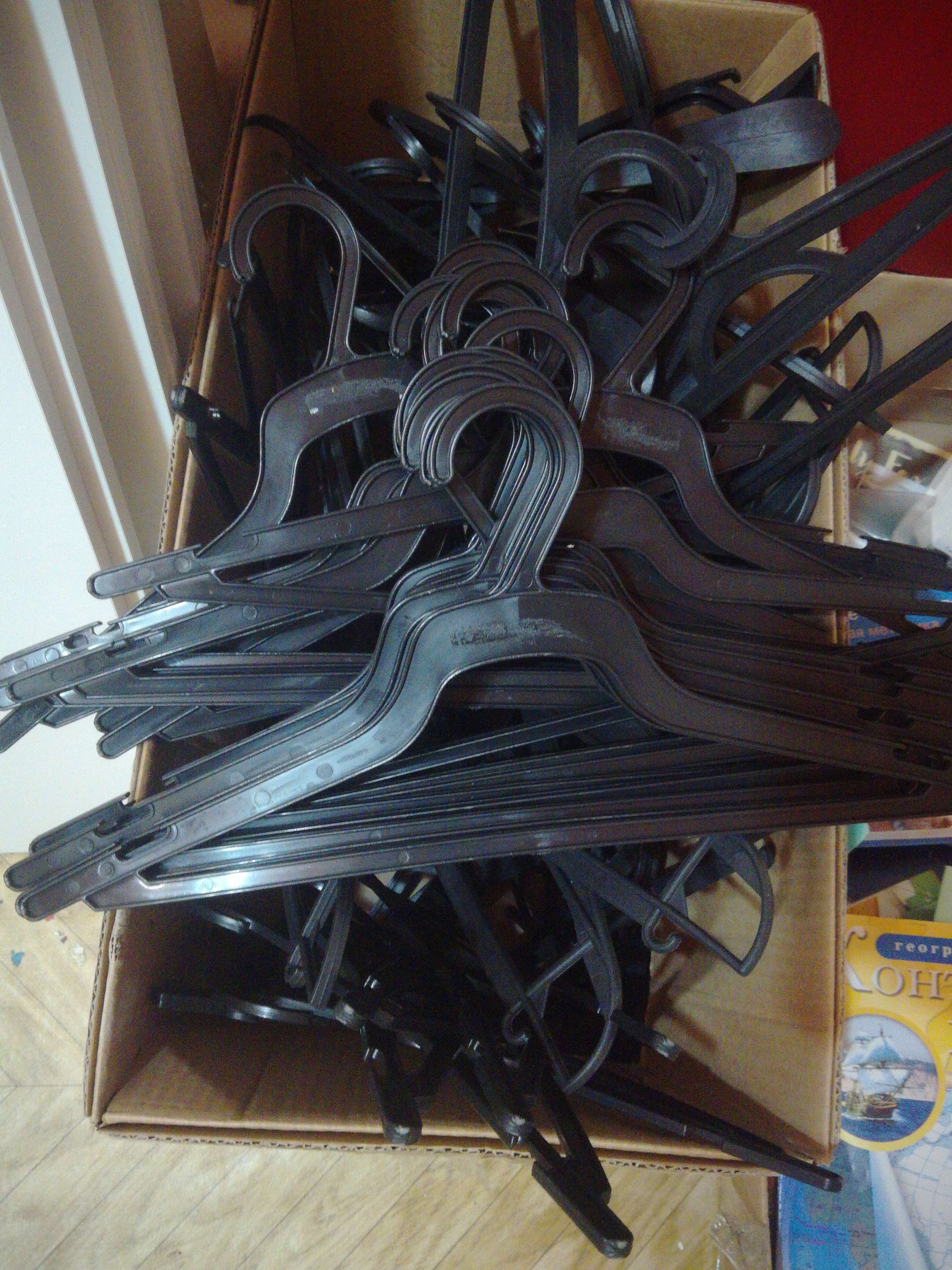 Фотография покупателя товара Вешалка-плечики плательная ПластоС, размер 48-50, цвет чёрный