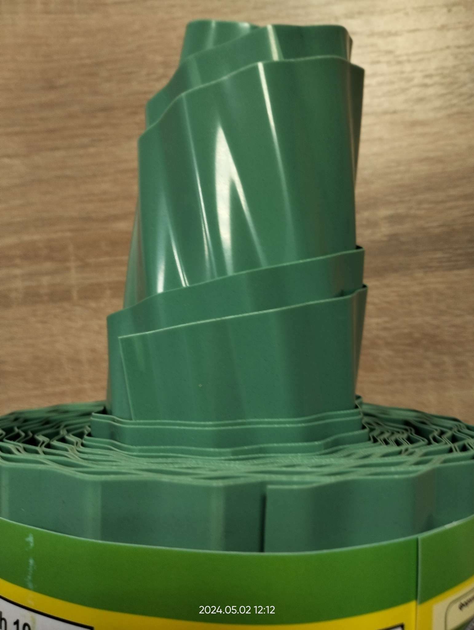 Фотография покупателя товара Лента бордюрная, 0.1 × 9 м, толщина 0,6 мм, пластиковая, зелёная, Greengo - Фото 3