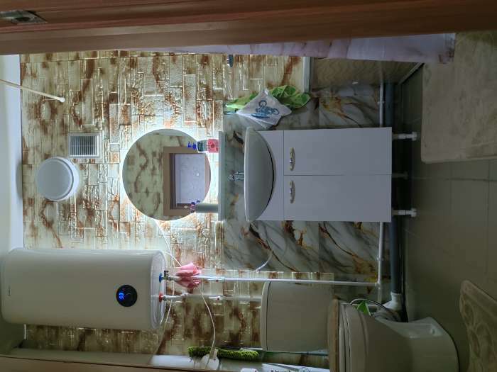 Фотография покупателя товара Комплект мебели для ванной: Тумба "Стандарт 55" + раковина "Исеть 55",   50 х 42 х 86 см - Фото 2