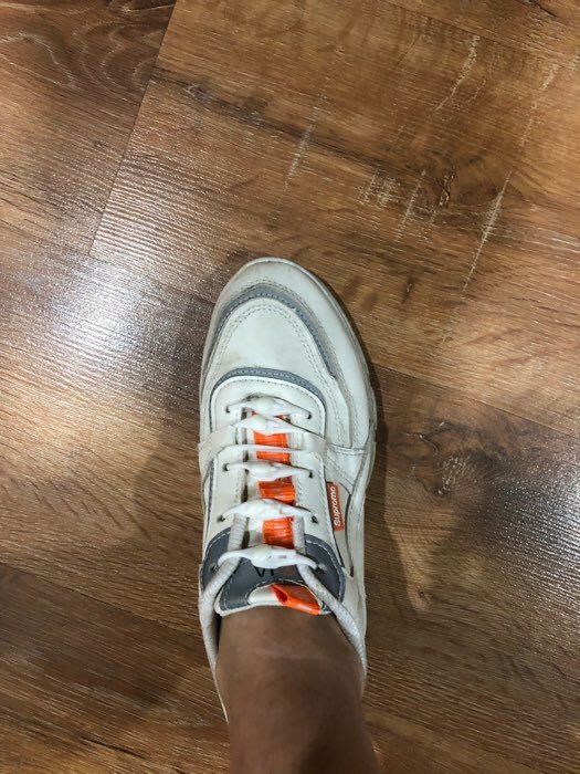 Фотография покупателя товара Набор шнурков для обуви, 6 шт, силиконовые, полукруглые, на застёжке, 4 мм, 11 см, цвет красный - Фото 2