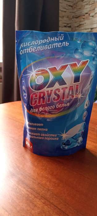 Фотография покупателя товара Отбеливатель Selena Oxy crystal, порошок, для белых тканей, кислородный, 600 г - Фото 1