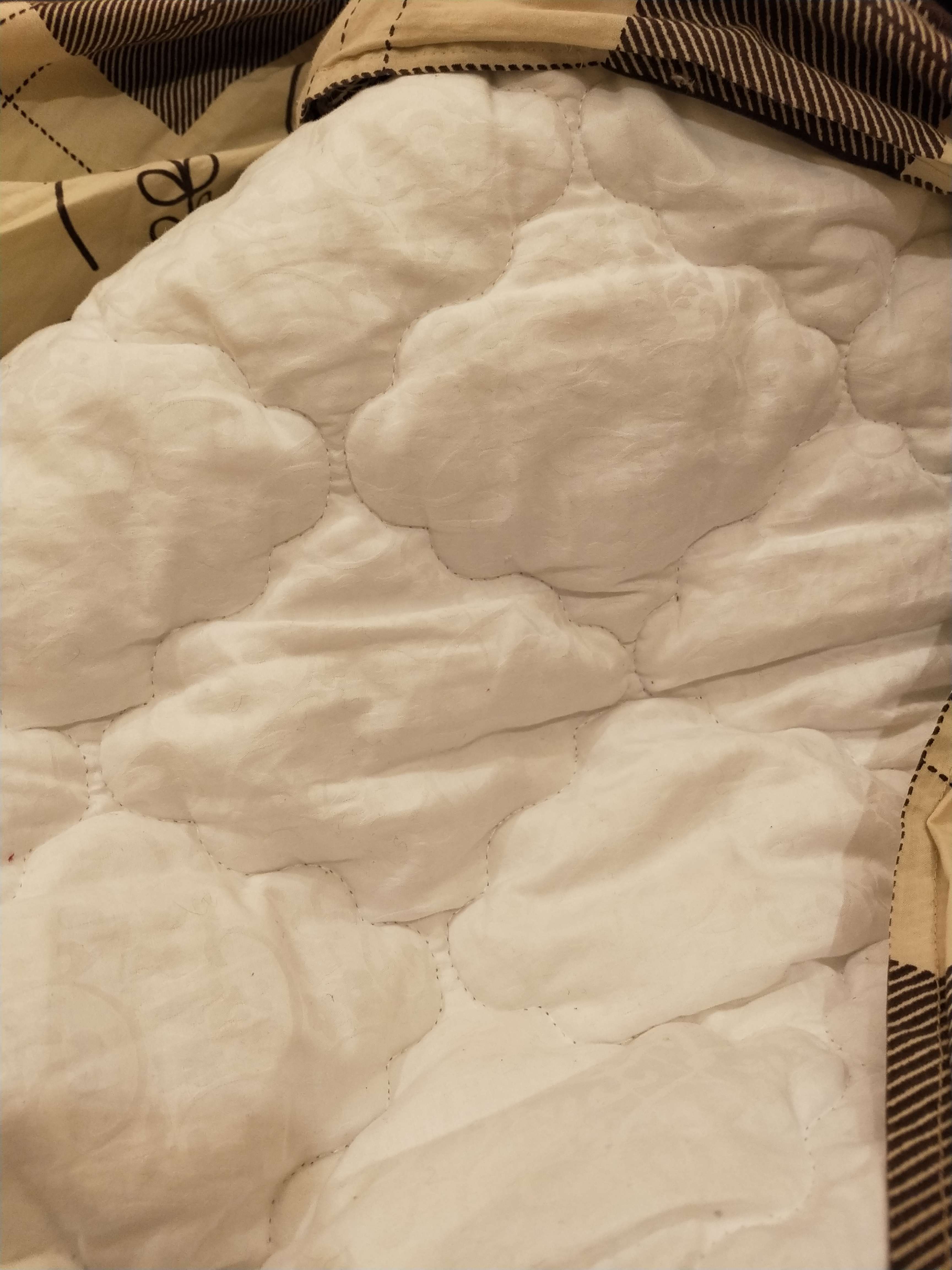 Фотография покупателя товара Одеяло лёгкое, размер 200 × 220 см, искусственный лебяжий пух - Фото 1