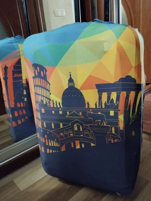 Фотография покупателя товара Чехол на чемодан 24", цвет разноцветный