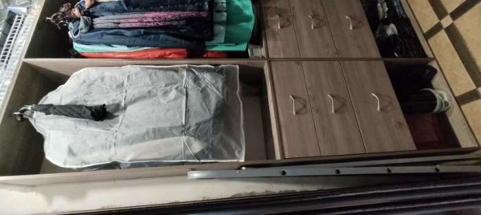 Фотография покупателя товара Чехол для одежды плотный Доляна, 60×90×30 см, PEVA, цвет белый - Фото 1