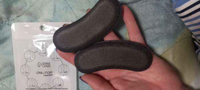 Фотография покупателя товара Пяткоудерживатели для обуви, на клеевой основе, пара, цвет чёрный - Фото 6