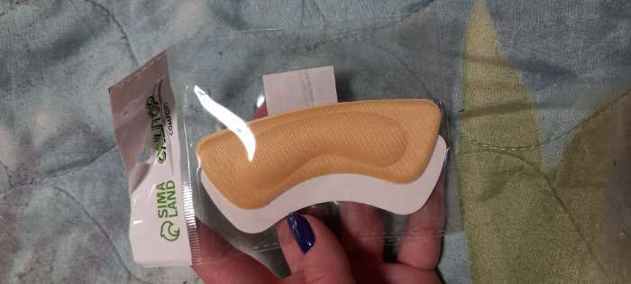 Фотография покупателя товара Пяткоудерживатели для обуви, на клеевой основе, 10 × 3,5 см, пара, цвет молочный - Фото 3