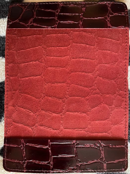 Фотография покупателя товара Обложка для паспорта, скат, цвет бордовый - Фото 1