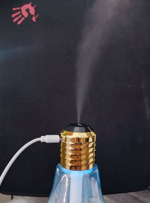 Фотография покупателя товара Увлажнитель воздуха Luazon LHU-06, ультразвуковой, 400 мл, 2 Вт, USB, портативный, микс