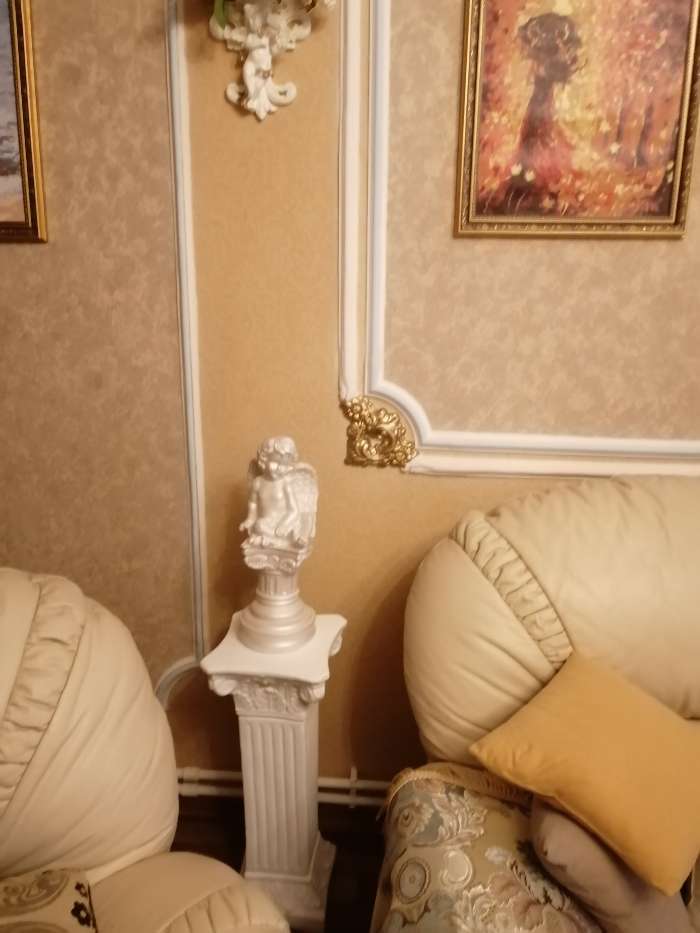 Фотография покупателя товара Колонна "Античная", бело-золотой 65х27 см - Фото 11