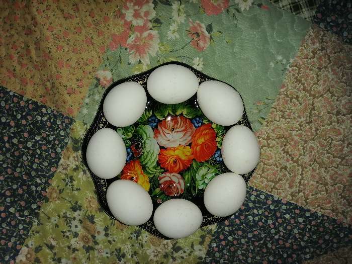 Фотография покупателя товара Подставка стеклянная для яиц Доляна «Народные мотивы», 8 ячеек, 21,5×21,5 см - Фото 3