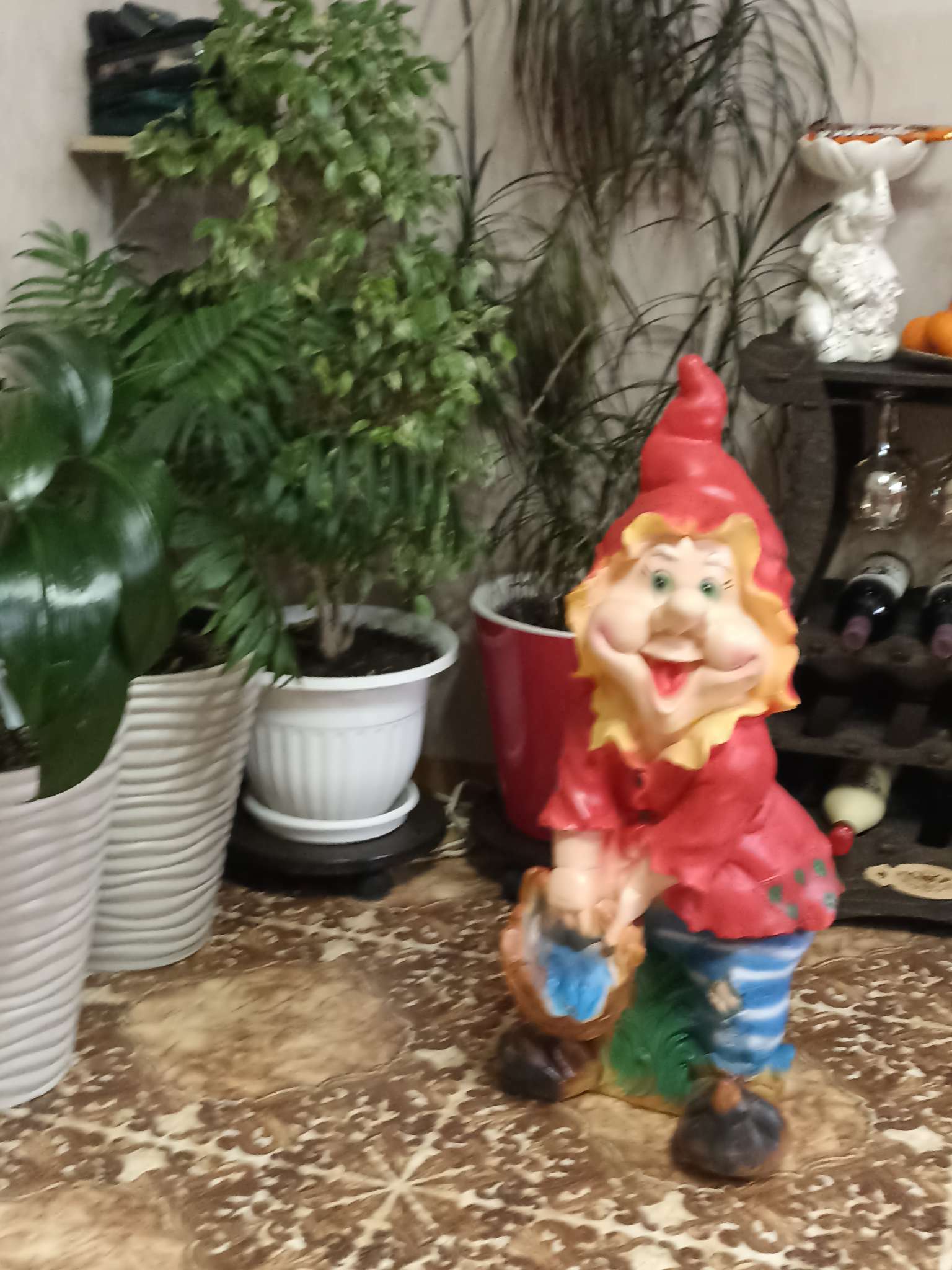 Фотография покупателя товара Садовая фигура из гипса «Водолей» большой, 36×32×80 см - Фото 1