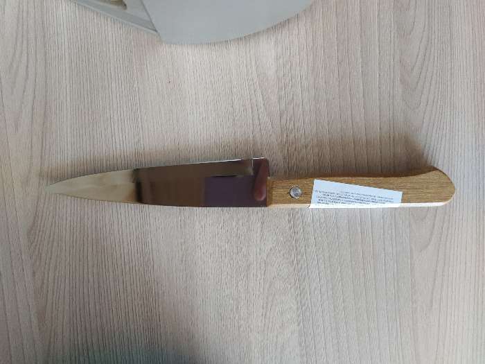 Фотография покупателя товара Нож поварской Tramontina Universal, лезвие 17,5 см, сталь AISI 420, деревянная рукоять - Фото 2