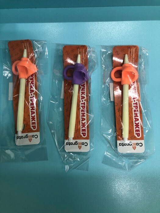 Фотография покупателя товара Ручка обучающая тренажёр для исправления техники письма, Calligrata, МИКС - Фото 3